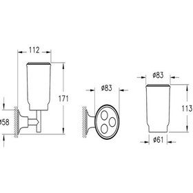 Resim Vitra Origin Classic Diş Fırçalığı Mat Siyah A4451836 Diğer 