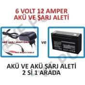 Resim Eyepc Pilsan Uyumlu Çocuk Oyuncak Akülü Araba 6V 12 Ah 6 Volt 12 Amper Akü ve Şarj Adaptörü 