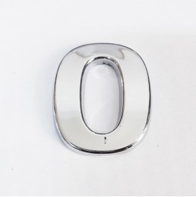 Resim BilfolD Cemax O Harfi 3,75 cm Krom Yapışkanlı 