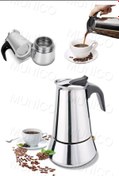 Resim Munico 200ml Ocak İçin Espresso Makinesi Paslanmaz Çelik Kahve Makinesi Çok İşlevli Makine Fincan Kalite 