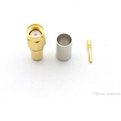 Resim Sma Erkek Rp (male-rp) Lmr240 Sıkmalı Tip Rf Konnektör Smrp240 