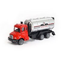 Resim 1:64 Ölçekli Die-Cast İtfaiye Su Tankeri 