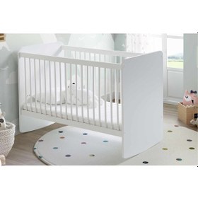 Resim Babywhen Pratik Kademeli Sallanır Beşik 60x120 Beyaz 