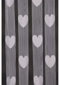 Resim Kalpli Model Beyaz Renk En 100 Cm Boy 280 Cm Hazır İp Perde Beyaz 