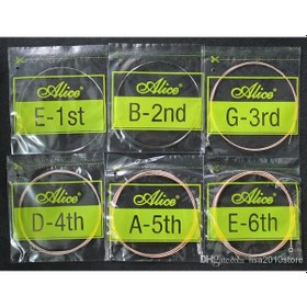 Resim Alice Akustik Gitar Teli Seti-Tam Takım Olarak-Akustik Gıtar İcın 