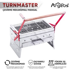 Resim Çevirme Mekanizmalı Krom Mangal - Argeus Turnmaster 