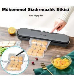 Resim Küchen Pratic VS6910 Ev Tipi Elektrikli Vakum Makinesi + 10 Adet Vakum Poşeti 