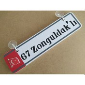 Resim 67 Zonguldaklı Dekor Plaka 30x7cm Zonguldak 67 Dekor Levha 