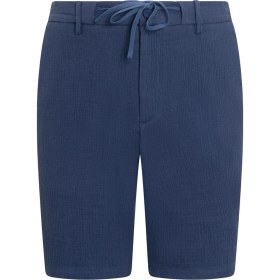 Resim Lacivert Rahat Kesim 100% Pamuk Yandan Cepli Şort Lacivert 