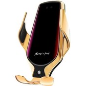 Resim Createtech Telefonu Şarj Şarj R3 Otomatik Kızılötesi Kablosuz İndüksiyon Hızlı Cihazı Cep Araç 10w Gr 