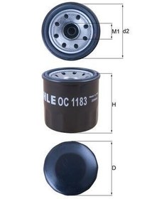 Resim MAHLE OC1183 | Yağ Filtresi (Mazda 