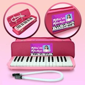 Resim Kişiye Özel Çantalı Pembe Melodika 