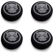 Resim Black Panther Desenli Xbox One S/one X/xbox E/xbox 360 Analog Koruyucu Silikon Pad Siyah Logo 