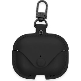 Resim Ulora Apple Airpods Pro 2 (2.nesil) Çanta Deri Kılıf - Siyah 