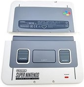 Resim Yeni 3DS XL SFC Kabuk Üst ve Alt Kapak Plakaları Değiştirme, Nintendo New3DS XL LL New3DSXL Elde Taşınır Oyun Konsolu, Super Famicom A E Faceplate Konut Kılıfı 2 Parça Set 