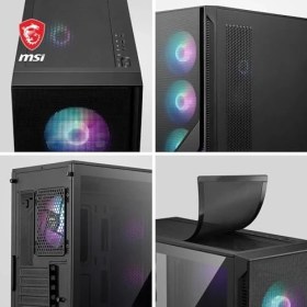 Resim Msı Mag Forge 320R Aırflow Temperli Cam 4X120MM Argb Fan Atx Gaming Bilgisayar Kasası 