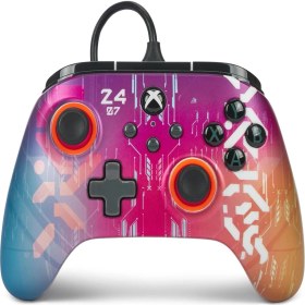 Resim PowerA Xbox Series X|s Için Advantage Kablolu Oyun Kumandası - Cyber Style 