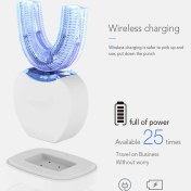 Resim Sanlindou 360 Derece Sonic Otomatik Elektronik Diş Fırçası 60 Ml Sıvı Köpüklü Diş Macunu İle Ultrasonik Silikon U Şekilli Kafa | Elektrikli Diş Fırçaları (Yurt Dışından) 