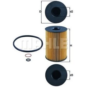 Resim MAHLE OX353/7D Yag Filtresi BMW F10 13 11427580676 OX3537D (WC583562) 