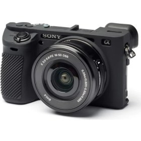 Resim EasyCover Sony A6500 Silikon Kılıf ECSA6500B (Siyah) 