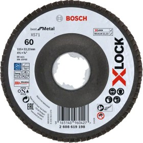 Resim Bosch X-Lock Best For Metal 115MM 60KUM Flap - 2608621764 