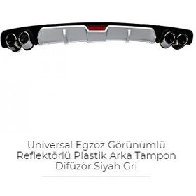 Resim Üniversal Refrektörlü Difüzör Gri 