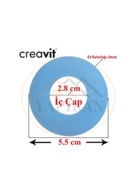 Resim Creavit Gömme Rezervuar İç Takım Boşaltma Grubu Contası silikon 