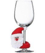 Resim Noel Şarap Kadehi Kapağı Sevimli Tasarım Hk 