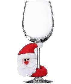 Resim Noel Şarap Kadehi Kapağı Sevimli Tasarım Hk 