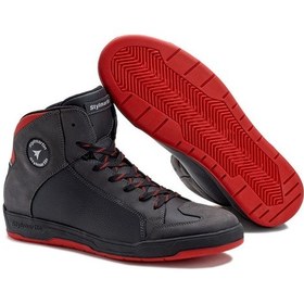 Resim Stylmartin Double Wp Motosiklet Botu Kısa Siyah Kırmızı 