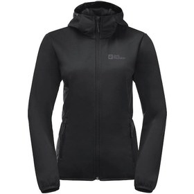 Resim Jack Wolfskin Windhain Hoody W Kadın Ceket-siyah Siyah 