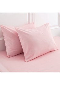 Resim BonjardinHome Pembe %100 Pamuklu Yastık Kılıfı 2 Adet 50 x 70 