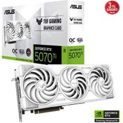 Resim Asus Tuf-rtx5070tı-o16g-whıte-gamıng, 16gb, 256bit, Gddr7, 2xhdmı, 3xdp Gamıng Ekran Kartı 