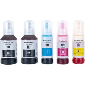 Resim Duruink ECOTANK ET2760 101 103 UYUMLU MUADİL MÜREKKEP SETİ 2X127ML SİYAH+3X70ML RENKLİ 