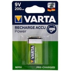 Resim Varta 9v 200mah Şarj Edilebilir Pil , 9volt Şarjlı Pil 