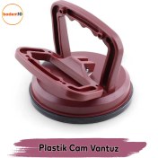 Resim Vantuz Cam Vantuzu Vakumlu Cam Fayans Ahşap Tutucu Taşıma Araba Kaporta Göcük Çektirme Plastik Tekli 