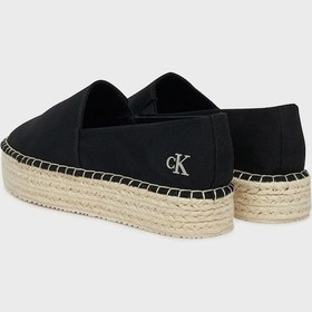 Resim Calvin Klein Bayan Espadril Yw0yw01737 0gm Siyah-beyaz Siyah-beyaz Siyah - Beyaz 