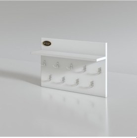 Resim Kenzlife elbise askılığı akasya byz vestiyer portmanto askı askılık Beyaz 