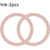 Resim GongtuShop Pembe Tarzı Magsafe Için 2 Paket Manyetik Plaka Yüzük Evrensel Metal Etiket Desteği Mıknatıs Araba Tutucu Için Kablosuz Şarj Metal Plaka Levha (Yurt Dışından) 
