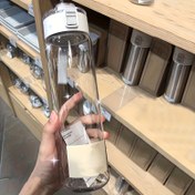 Resim 27.05oz Taşınabilir Şeffaf Su Şişesi Conta ile - Sadece Elde Yıkama, PC Malzeme Fitness, Açık Hava ve Seyahat için - Beyaz (1 Paket) 