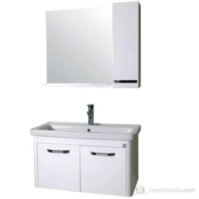 Resim Ece Banyo Note 80 Banyo Dolabı - Beyaz 