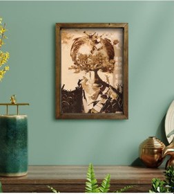 Resim Bk Gift Atatürk Temalı Doğal Masif Ahşap Çerçeveli Tablo-41 (551117583) 