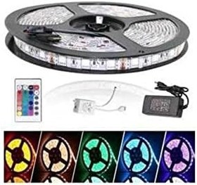 Resim COMBAT Kumandalı Şerit Led 5 Metre Silikonlu Orjinal 3 Çipli Rgb 