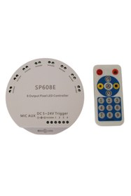 Resim Hazar Led SP608E 8 Kanallı Müzik Denetleyicisi WS2811-WS2812B Pixel Kontrol Devresi 5-24V 
