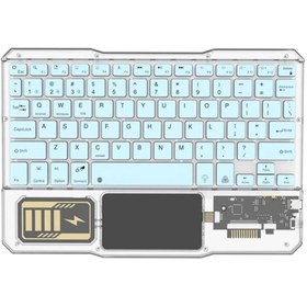 Resim Corsair KB-333 RGB Işıklı Cep Telefonu-Tablet-Notebook-PC-IOS Uyumlu Bluetooth Klavye 