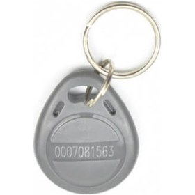 Resim Manyetik Anahtarlık Rfid Keyfob Göstergeç Tag Gri - 10 Adet 