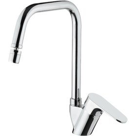 Resim Vilas Storm 360 Derece Alman Perlatör Pirinç Boru Kuğu Mutfak Bataryası 