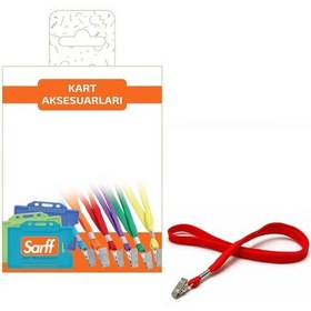 Resim Sarff Metal Klipssli Kırmızı Askı Ipi-Blister 10Lu Eko N11.653 