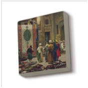 Resim Halı Tüccarı Osman Hamdi Bey, 1888 Baskılı Taş Magnet 5x5 