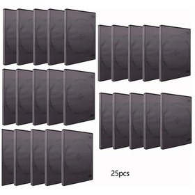 Resim Motion003 25 Adet Siyah Dvd Kutusu - Şeffaf Sleeve, Dayanıklı, Çizilmeye Dayanıklı, Yığınlanabilir 